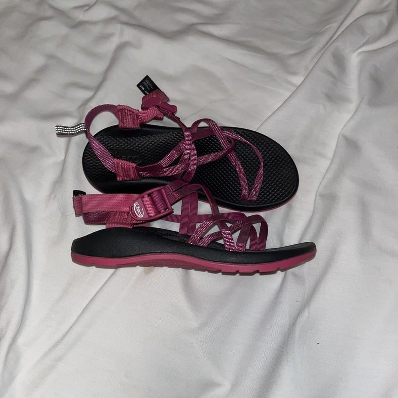 Chaco Sandals Pink Size 5 Strappy Pink White Hiking Water