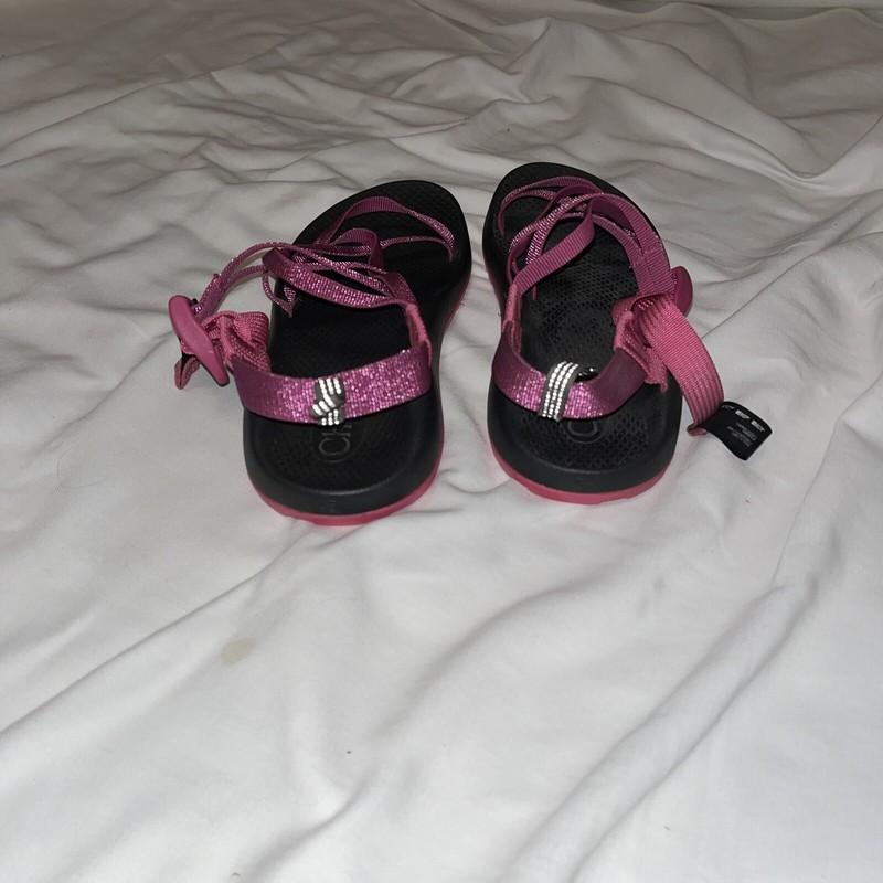 Chaco Sandals Pink Size 5 Strappy Pink White Hiking Water