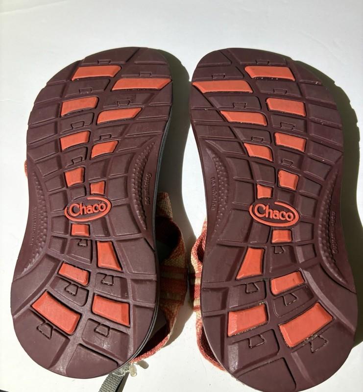 Chaco Z/1 EcoTread Kaleido Peach Sandals Size 2 Youth Girls Orange Adjustable