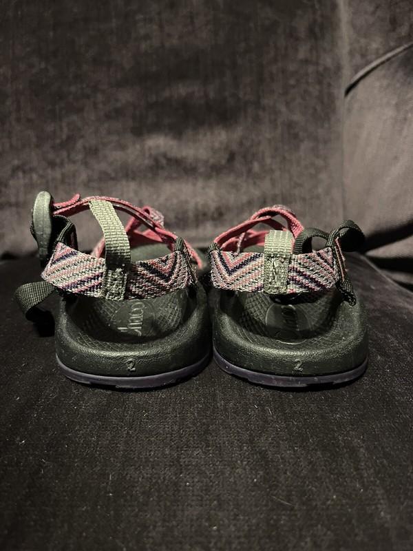 Chaco ZX/2 Kids Girl’s Sandals Size 2 Pink Gray Water Shoes