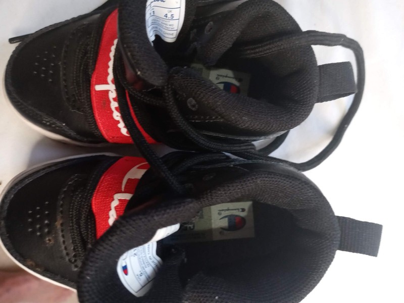 Champion 93Eighteen CB Shoes Youth Sz 5t Black/Red Athletic Trainers Sneakers