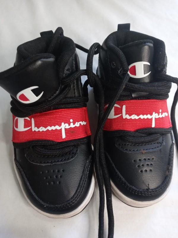 Champion 93Eighteen CB Shoes Youth Sz 5t Black/Red Athletic Trainers Sneakers