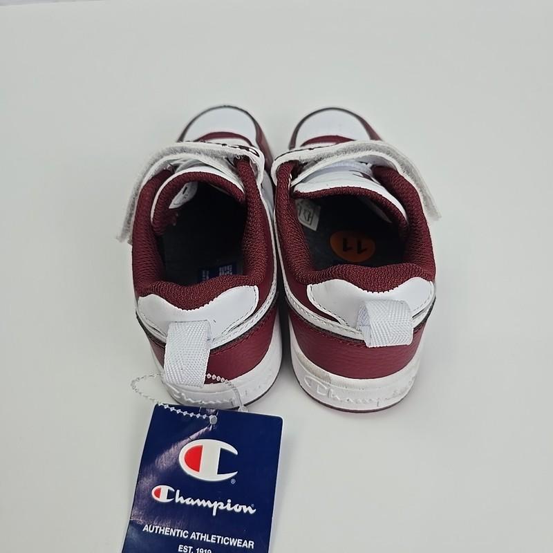 Champion Arena Power Low Red White Skater Sneakers Size 11 Boys