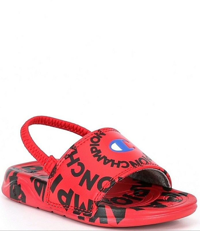 Champion Baby Mega Allover Print Swirl Slides Sandals Size 5