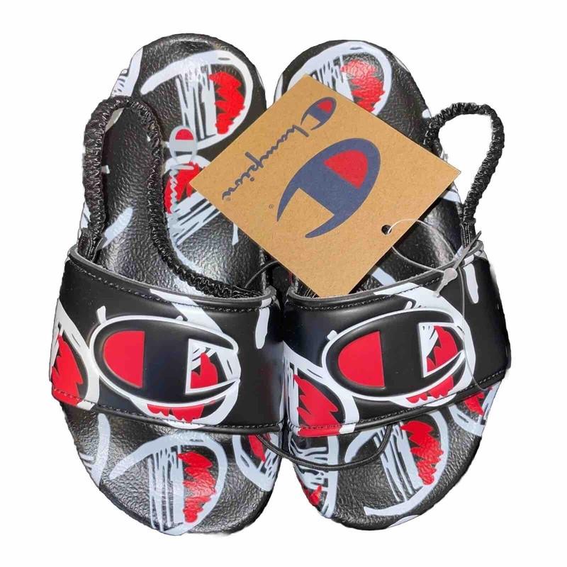 Champion IPO Comic 'AOP' Slides CP102282T Toddler NEW Without Box