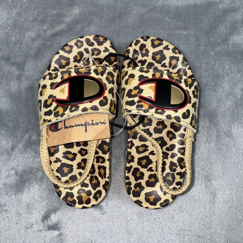 Champion IPO Print Slides Leopard CPS10480T Toddler NEW without Box