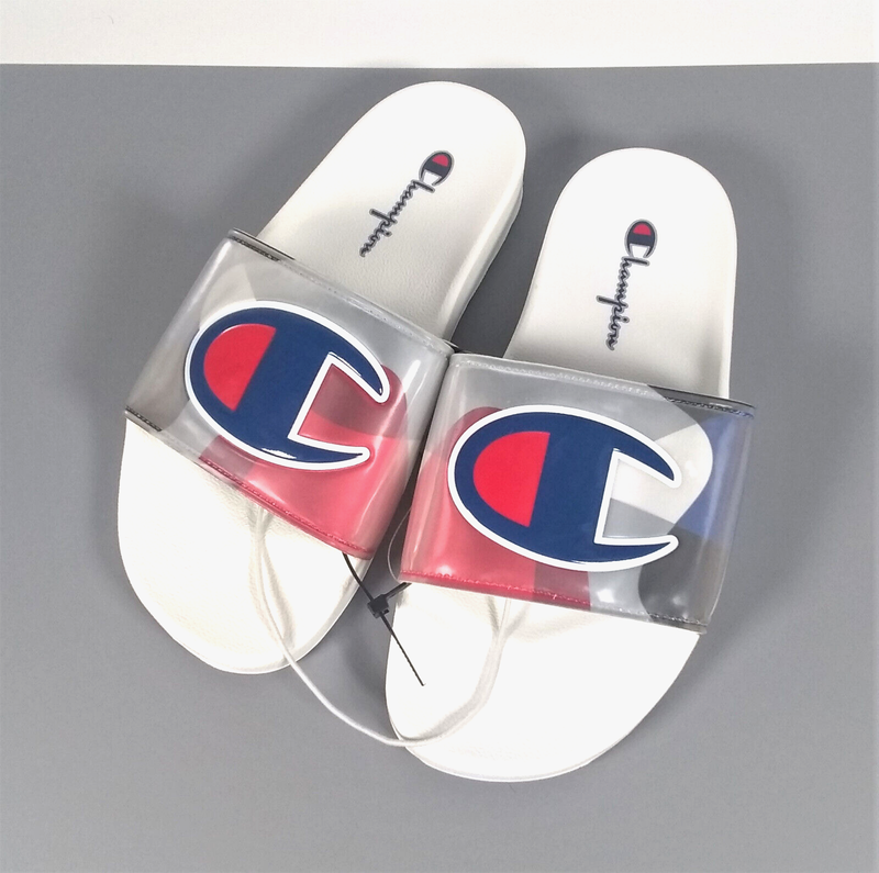 Champion Slides Women's Size 8 IPO Optic White New
