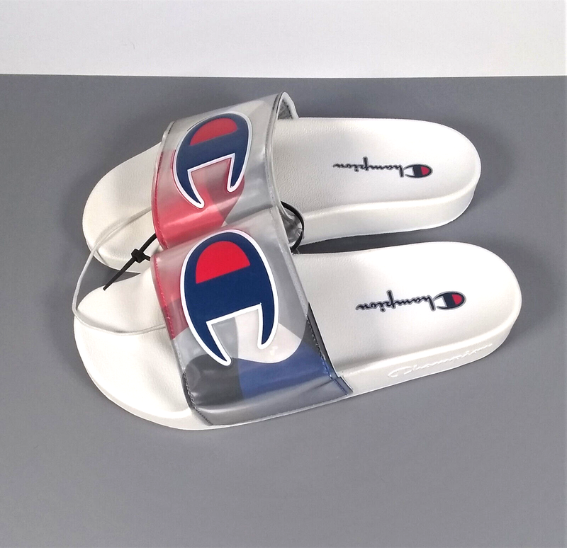 Champion Slides Women's Size 8 IPO Optic White New