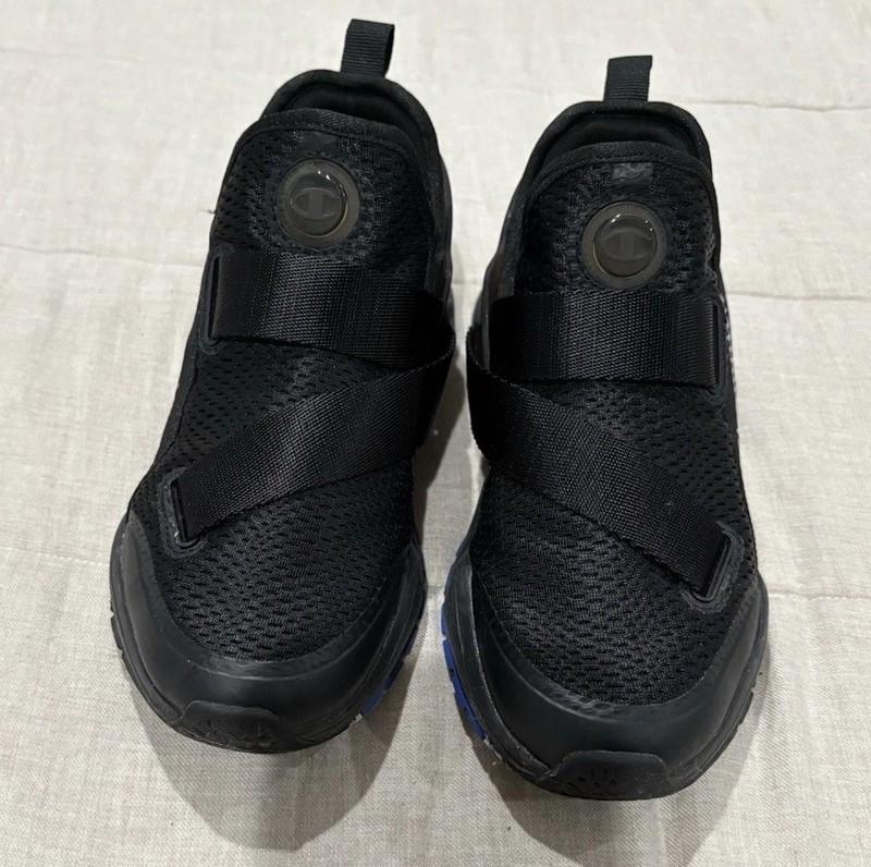 Champion Sneakers Kids Size 4y Black Color Athletic Shoes Pre Owned Great Shape