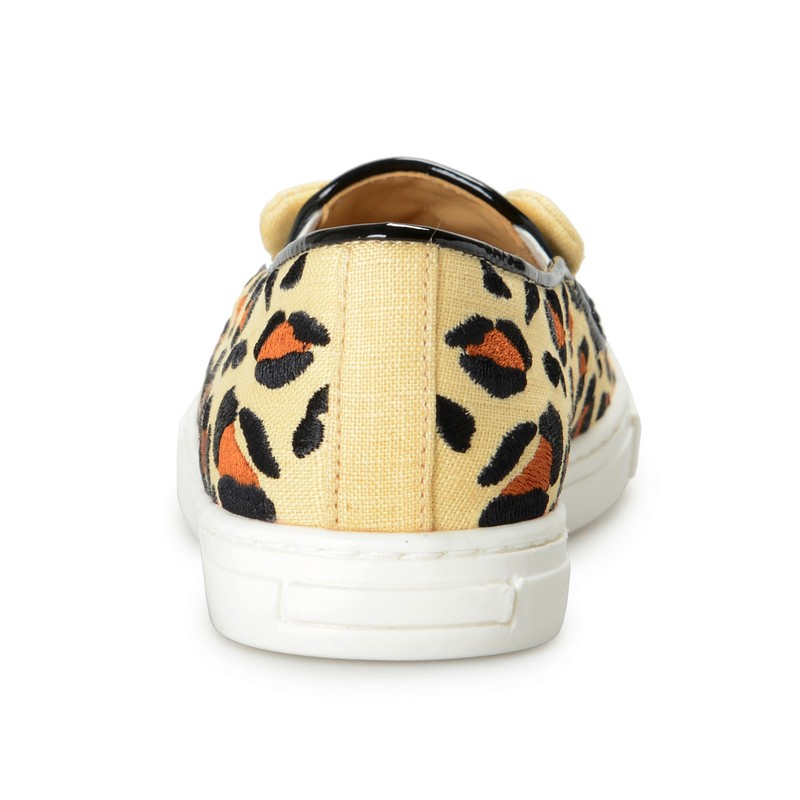 Charlotte Olympia Girls "INCY FERAL CATS" Multi-Color Leather Loafers Shoes