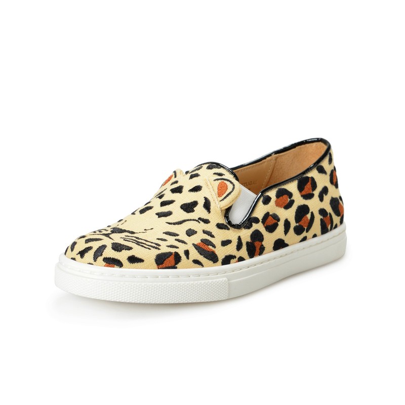Charlotte Olympia Girls "INCY FERAL CATS" Multi-Color Leather Loafers Shoes