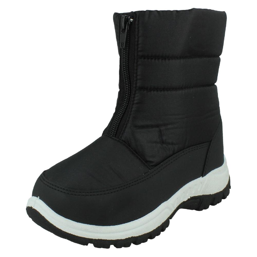 Childrens Boys/Girls Front Zip Fastening Snow Boots - X4R010