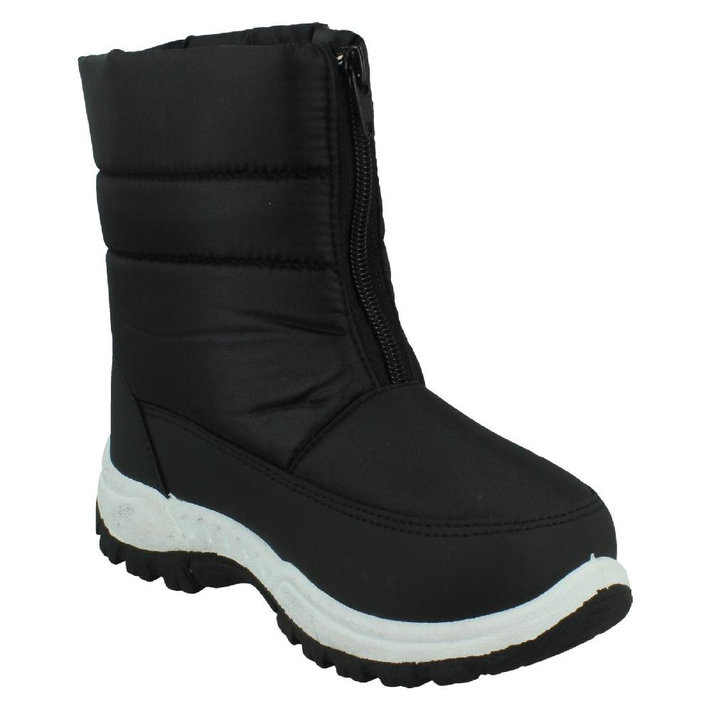Childrens Boys/Girls Front Zip Fastening Snow Boots - X4R010