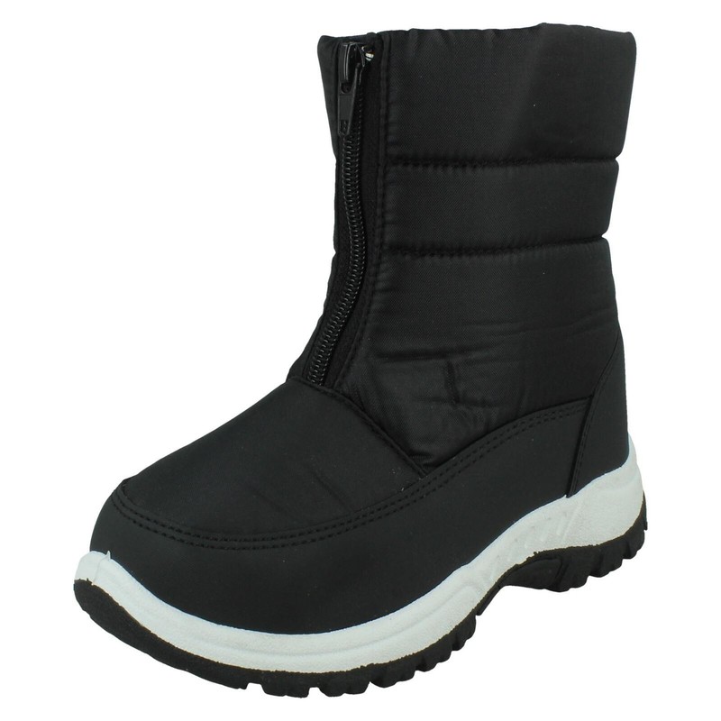 Childrens Boys/Girls Front Zip Fastening Snow Boots - X4R010
