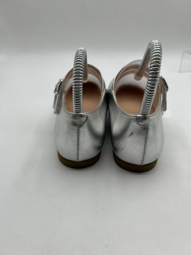 Christie & Jill CJ Dahlia 623-1020 Dress Girl's Sz 4M Silver Double Straps