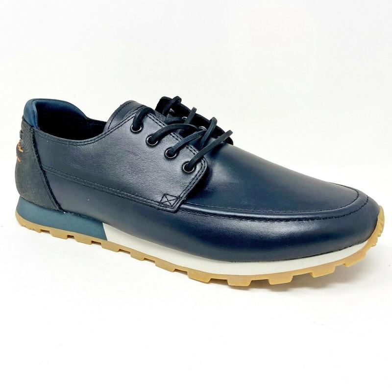 Clae Desmond Black Leather Mens Premium Casual Sneakers