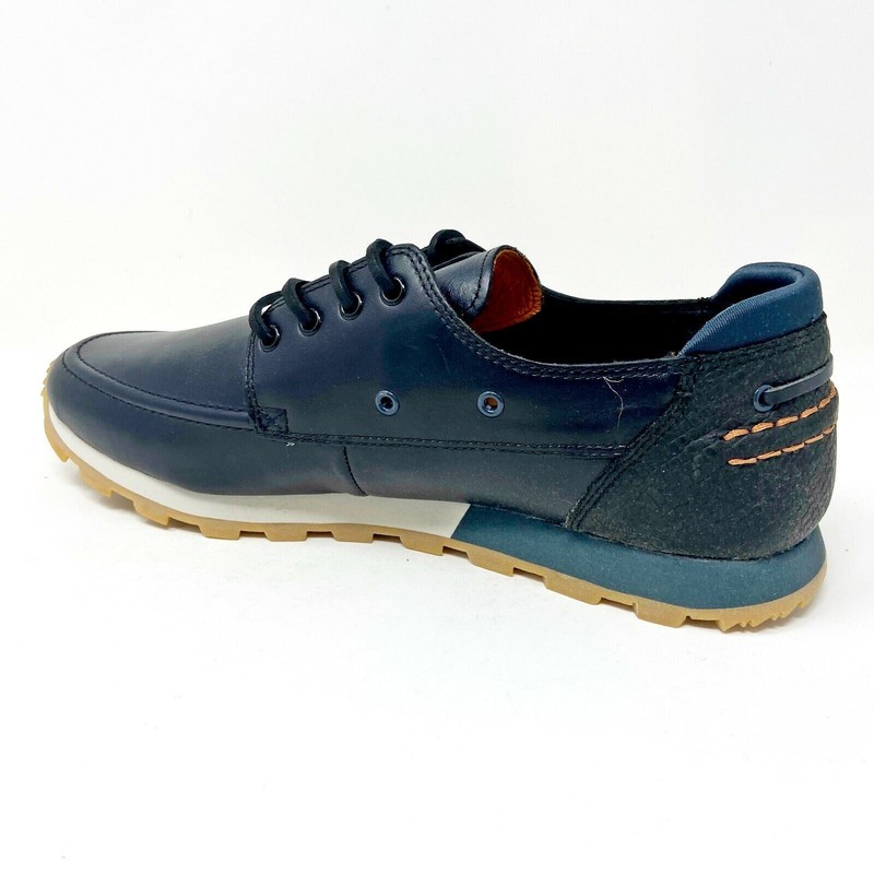 Clae Desmond Black Leather Mens Premium Casual Sneakers