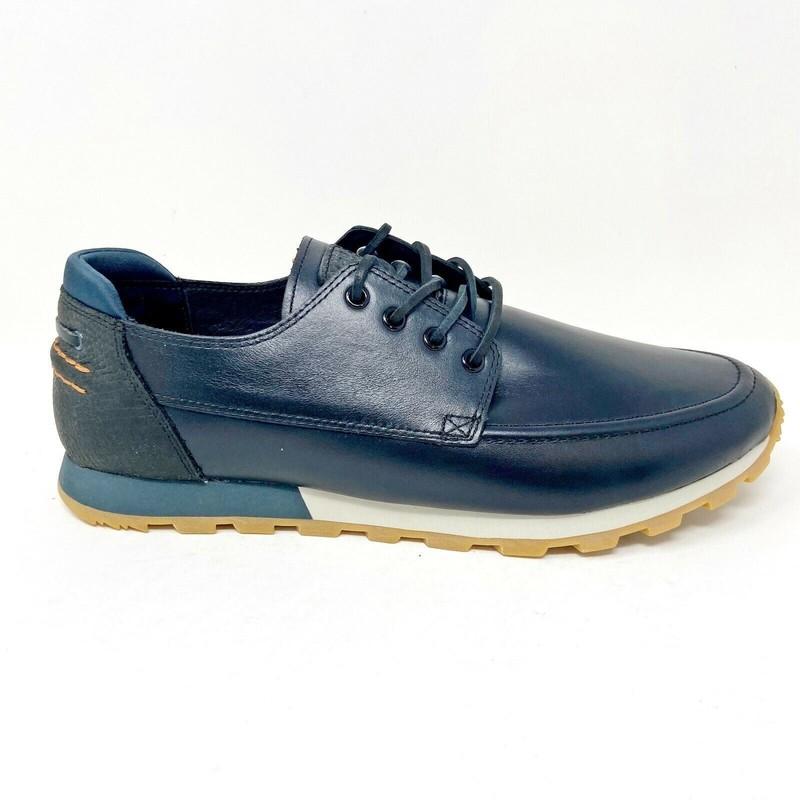 Clae Desmond Black Leather Mens Premium Casual Sneakers