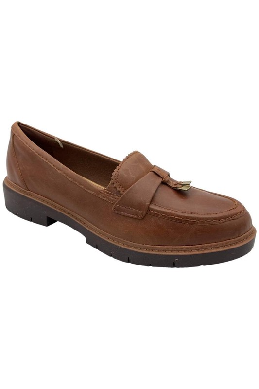 Clarks Collection Leather Loafer w. Tassel Westlynn Bella Tan Leather