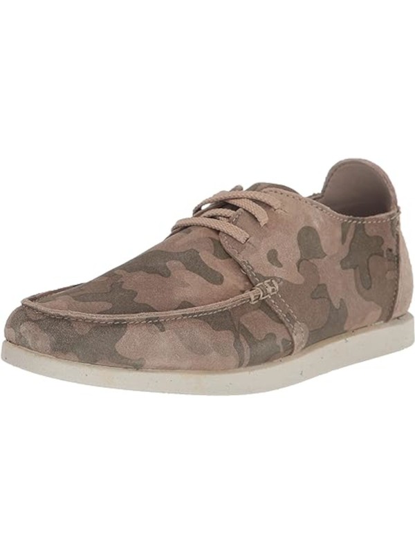 CLARKS COLLECTION Mens Beige Shacrelite Round Toe Leather Sneakers Shoes 12 M