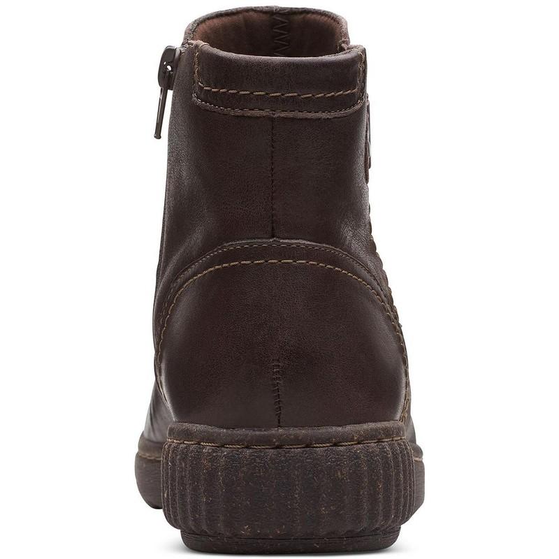Clarks Womens Caroline Orchid Brown Booties Shoes 8.5 Wide (C D W) BHFO 3135
