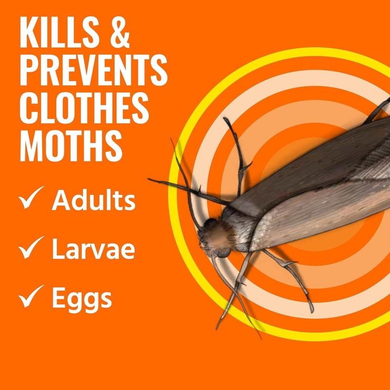Clothes Moth Killer – T2903 3 Pack Kills Adult Clothes Moths Moth Larvae And