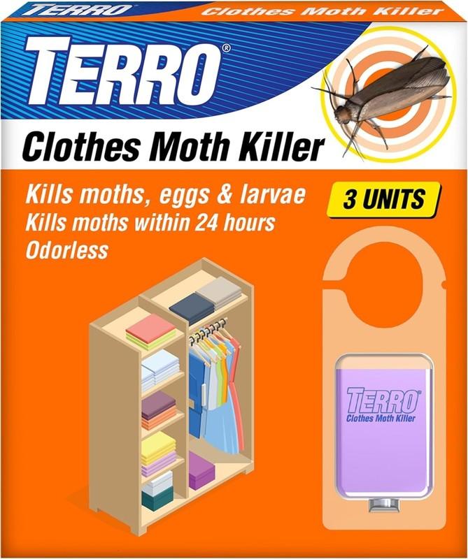 Clothes Moth Killer – T2903 3 Pack Kills Adult Clothes Moths Moth Larvae and