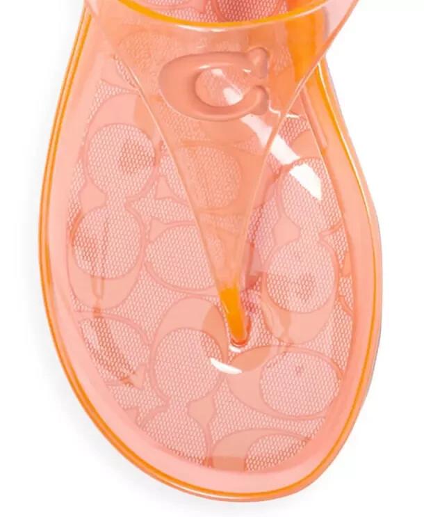 Coach Caleigh Soft Leather Slingback Thong Sandals Womens Size 9 M A01211 •