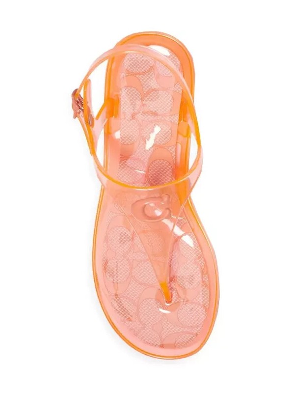 Coach Caleigh Soft Leather Slingback Thong Sandals Womens Size 9 M A01211 •