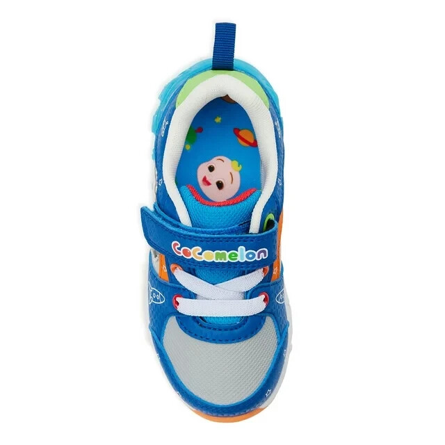 Cocomelon Toddler Boys SIZE 12 Light Up Athletic Sneaker Color BLUE New