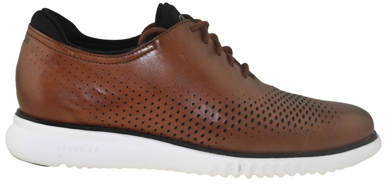 Cole Haan Mens Zerogrand LSR Wing British Tan/ivory Loafers Size 10.5