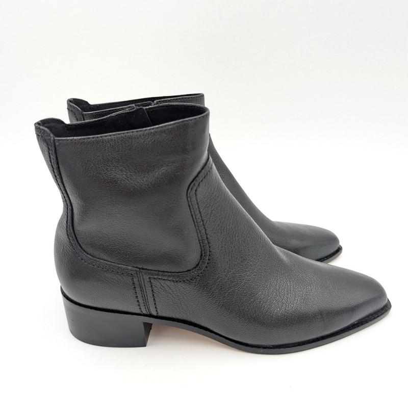 Cole Haan Naia Pointed Toe Block Heel Booties Women's Black Size US8B EU39