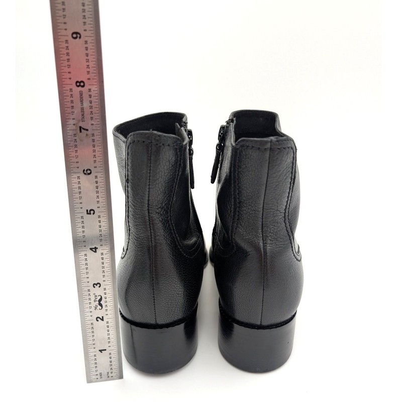 Cole Haan Naia Pointed Toe Block Heel Booties Women's Black Size US8B EU39