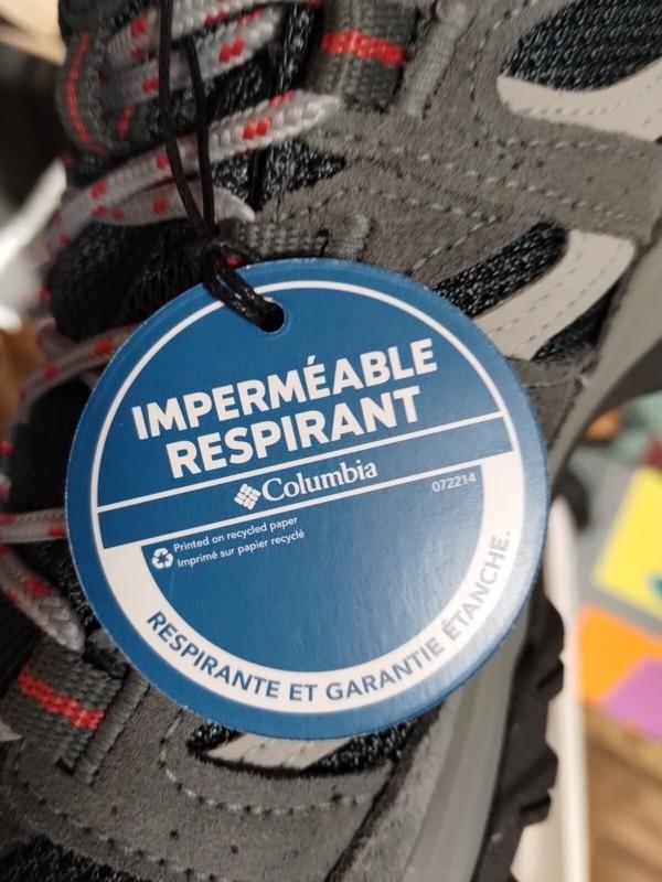 Columbia Crestwood Mid WP Waterproof Hiking Shoes Trail Boots Gray Womens Sz 7.5