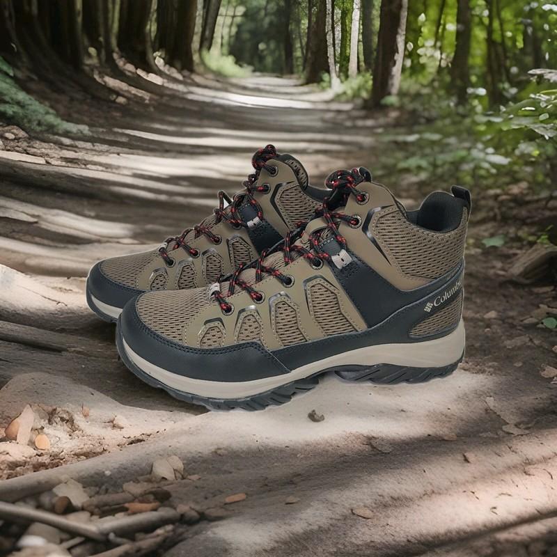 Columbia Granite Trail Mid WP Mens Hiking Boots Waterproof Mud/Black Sz. 12 NEW