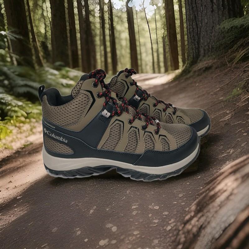 Columbia Granite Trail Mid WP Mens Hiking Boots Waterproof Mud/Black Sz. 12 NEW