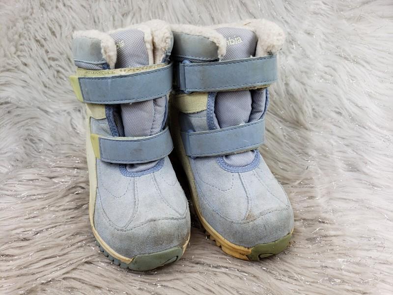 COLUMBIA Nanuk Baby Blue Suede Winter Snow Boots Little Kids Size US 10 EUR 27