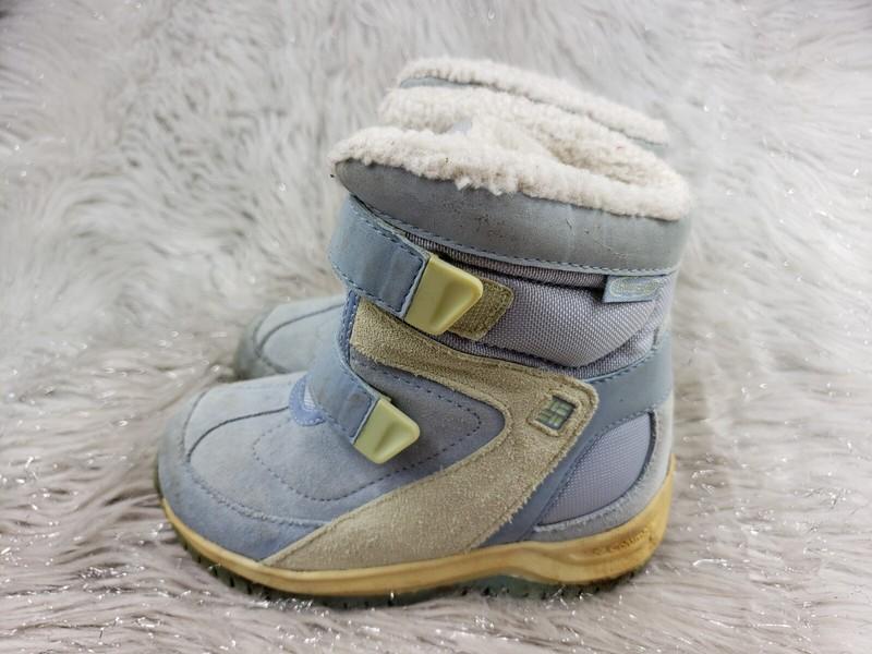 COLUMBIA Nanuk Baby Blue Suede Winter Snow Boots Little Kids Size US 10 EUR 27
