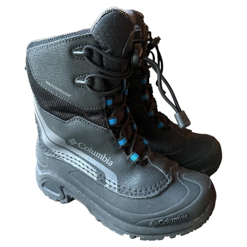 Columbia Waterproof Bugaboot IV Omni-Heat Winter Boots Boy Size 2 Black