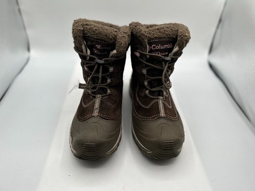 Columbia Youth Bugaboot 172-248 Snow Boot Girl's Sz 7 Brown Suede Waterproof
