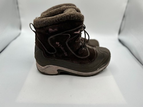 Columbia Youth Bugaboot 172-248 Snow Boot Girl's Sz 7 Brown Suede Waterproof