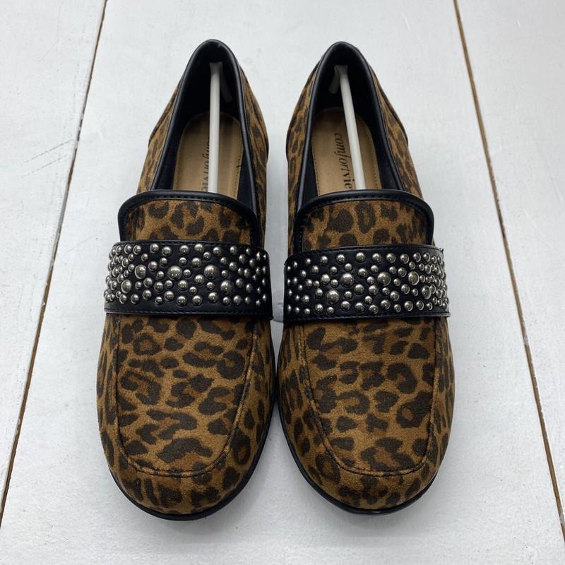 Comfortview Cassidy 36-2563-9 Animal Print Flats Women’s Size 7.5WW NEW