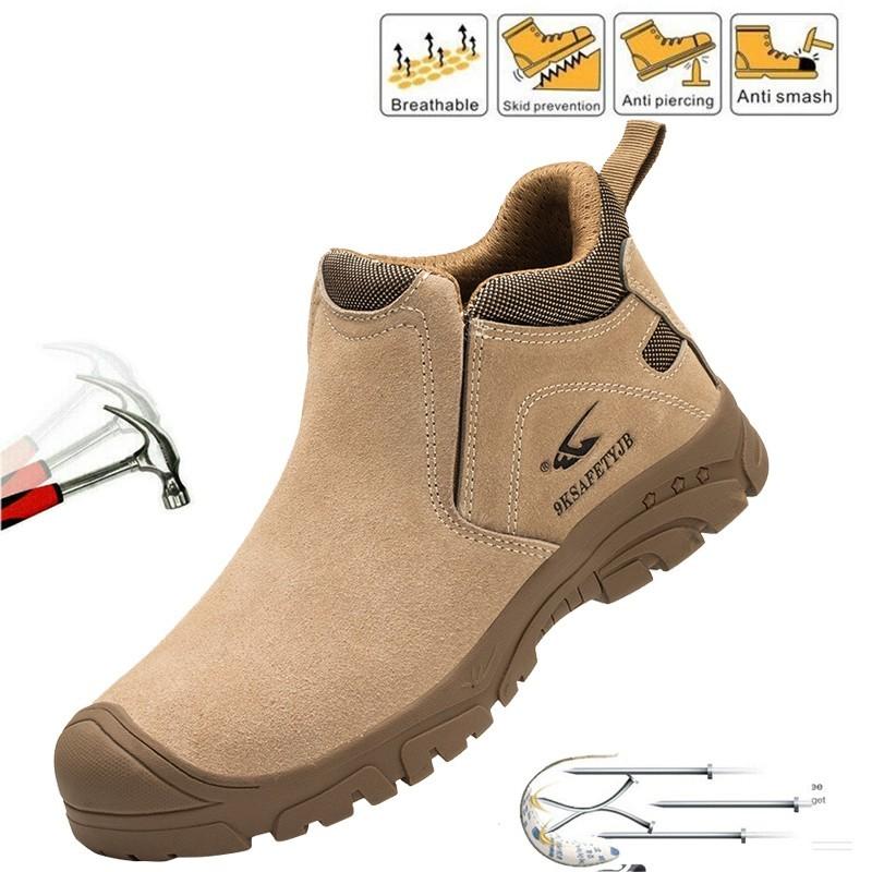 Composite Toe Working Boots Safety Boots Anti-Puncture Lightweight Work Shoes