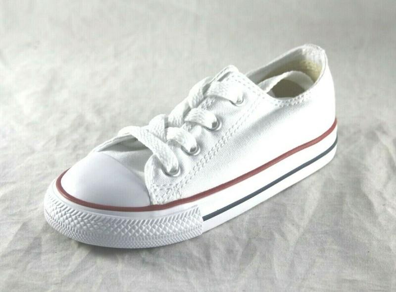 CONVERSE 7J256 OPTICAL WHITE LOW TOP CANVAS CASUAL BABY SHOE TODDLER