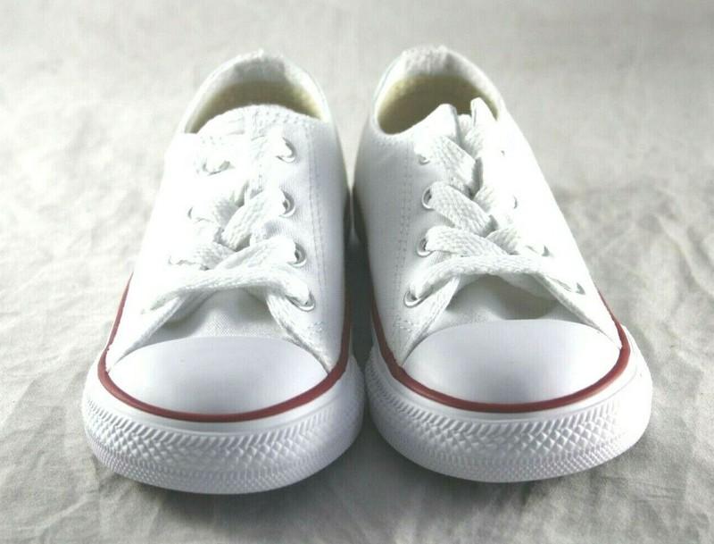 CONVERSE 7J256 OPTICAL WHITE LOW TOP CANVAS CASUAL BABY SHOE TODDLER