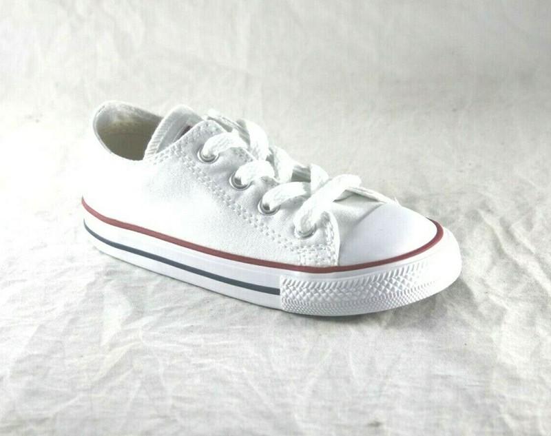 CONVERSE 7J256 OPTICAL WHITE LOW TOP CANVAS CASUAL BABY SHOE TODDLER