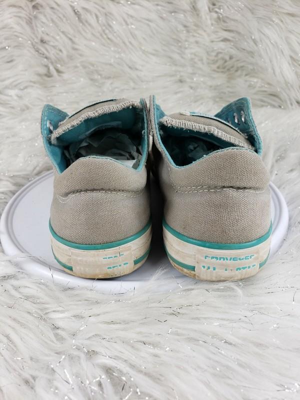 CONVERSE ALL STAR 654886C Juniors Size US 2 EUR 33.5 Gray Blue Slip On Sneakers