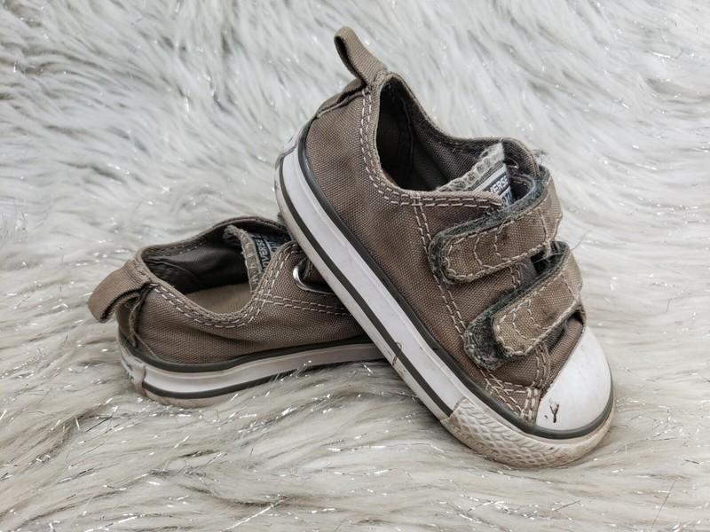 CONVERSE ALL STAR 711358F Gray Easy On Sneakers Kids Size 4