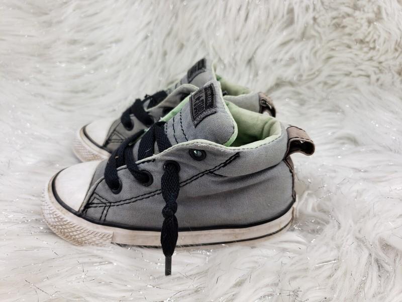 CONVERSE ALL STAR 760866F Chuck Taylors Gray Sneakers Infant Size US 7 EUR 23