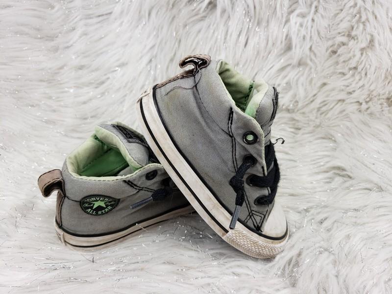 CONVERSE ALL STAR 760866F Chuck Taylors Gray Sneakers Infant Size US 7 EUR 23